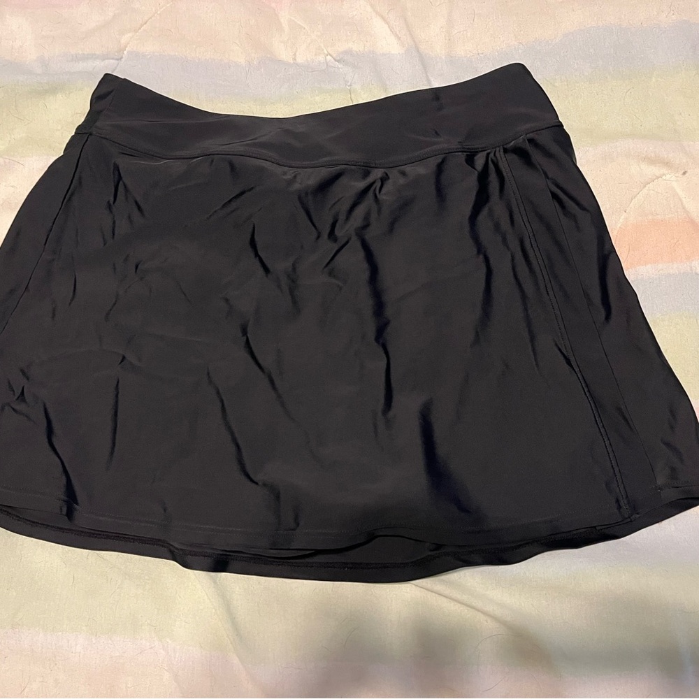 Anfila Black Swim Skirt w/shorts 2XL